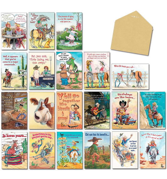 Western Chuckles Greeting Card Assortment