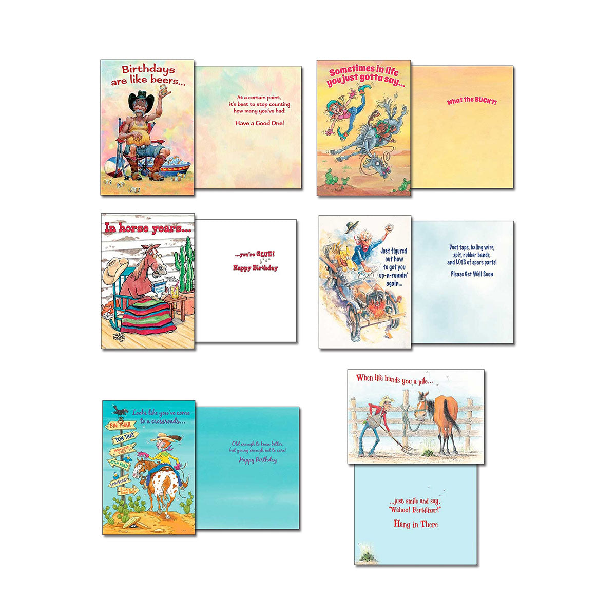 Western Chuckles Greeting Card Assortment