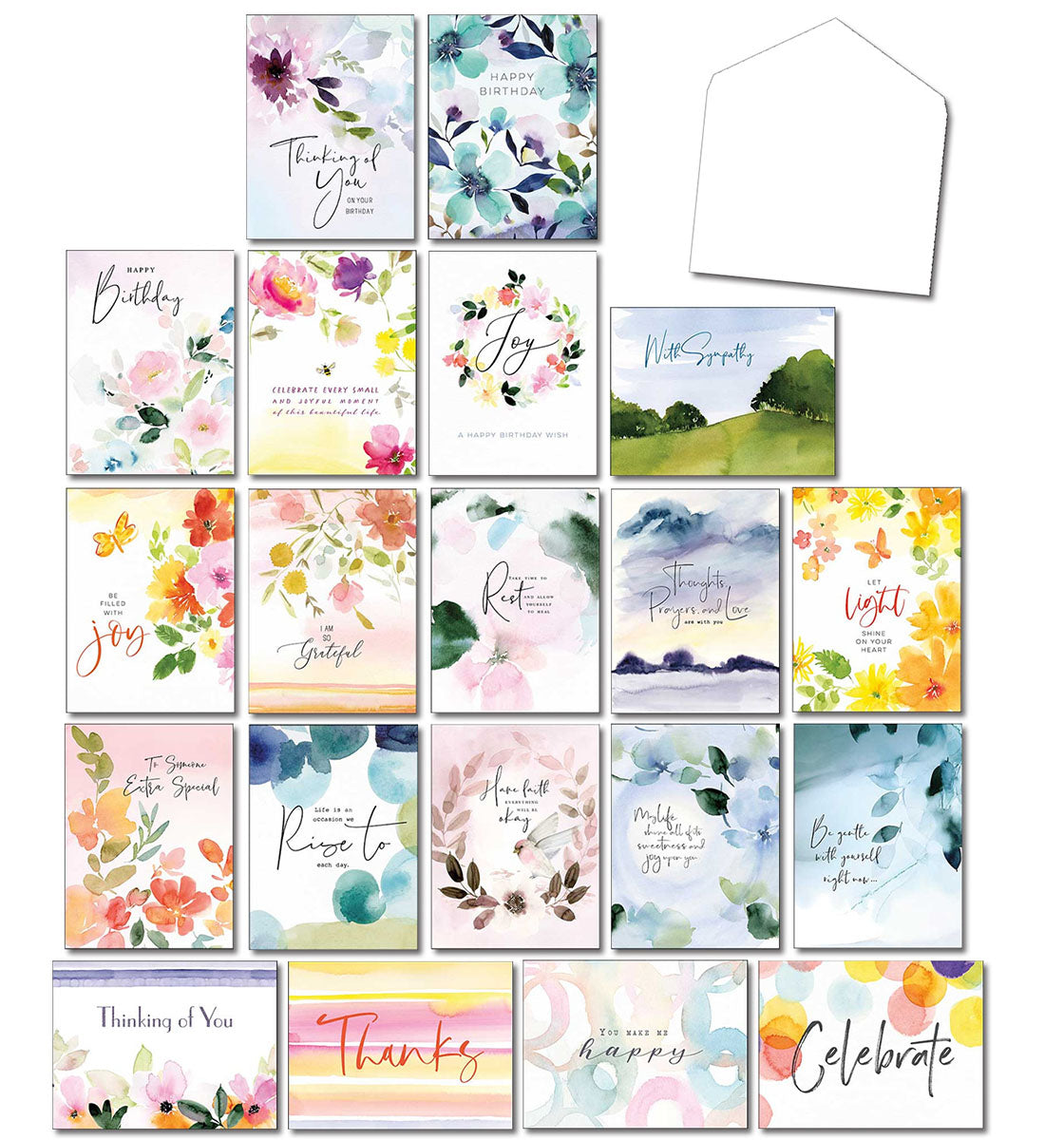 Blushing Garden by Stephanie Ryan Greeting Card Assortment