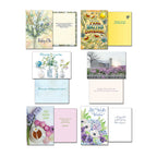 Eight additional greeting card designs from the Leanin' Tree collection, featuring thinking of you, feel better soon, and inspiring messages.