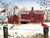 Cardinals with Red Barn Christmas Boxed Notelets