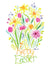Springtime Tulips and Flowers Easter Note Card Set