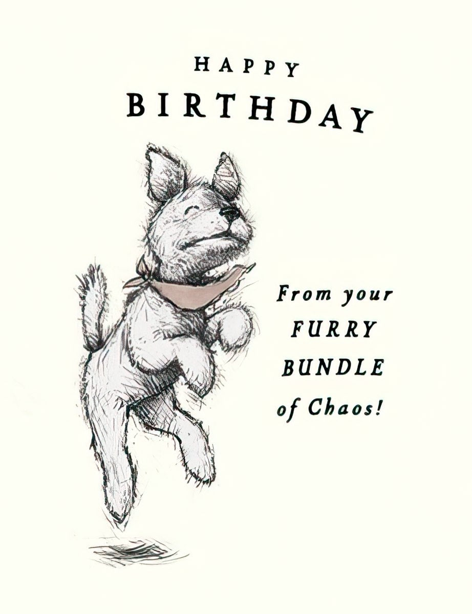 Happy Birthday From your Furry Bundle of Chaos!