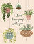 Various Hanging Plants Friendship Card