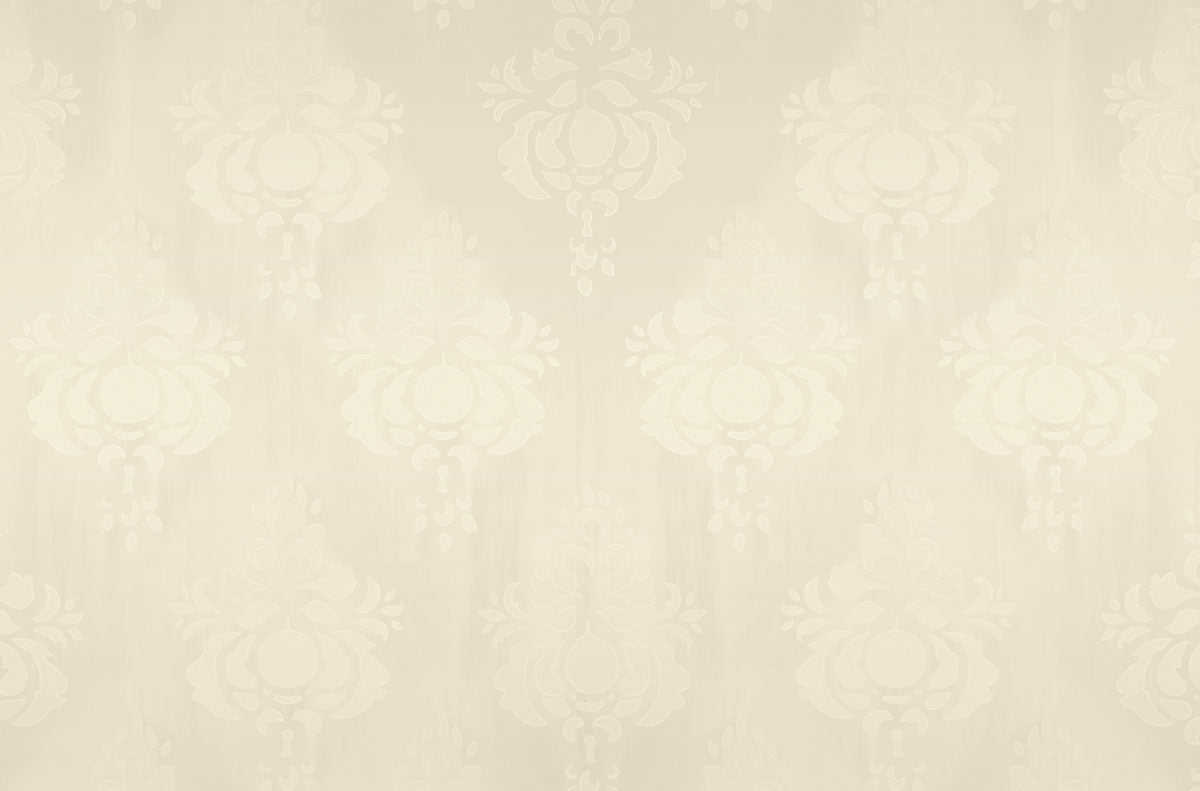 Subtle beige and white damask pattern, suitable as a refined background for a blank greeting card design.