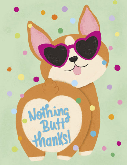 Corgi Butt Thank You Card