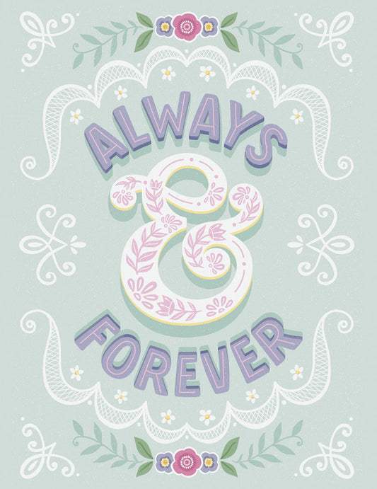 Always & Forever Decorative Wedding Card