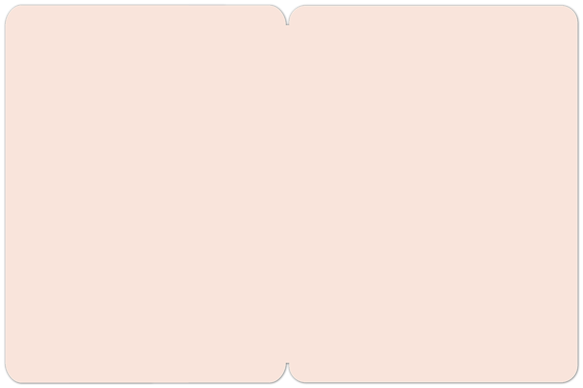 Blank inside of a beige greeting card, ready for a personalized message for a special woman.