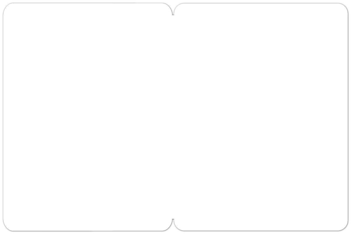 Blank interior of a white greeting card with rounded corners, ready for a personalized message.
