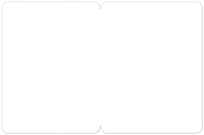 Blank interior of a white greeting card with rounded corners, ready for a personalized message.