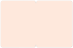 Open view of the interior of a blank greeting card, showcasing a smooth, light peach-colored surface ready for a personalized message.