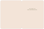 Open inside of a minimalist birthday card on a light peach background, revealing a simple yet heartfelt message in brown text: 'LIKE CHEESE, YOU MAKE EVERYTHING BETTER.'