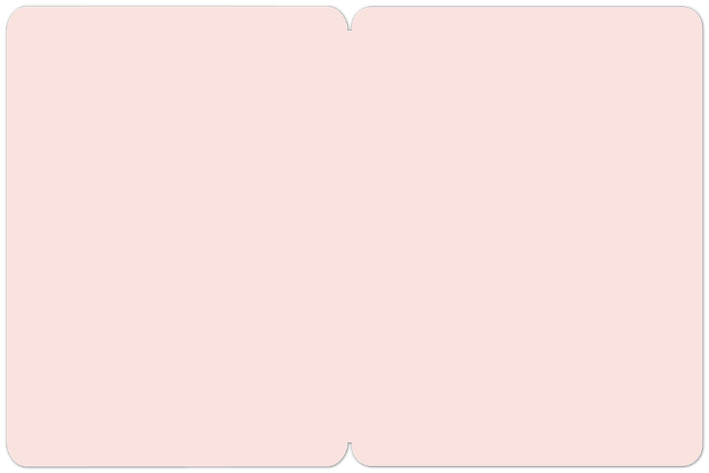 Blank light peach interior of a premium greeting card, providing ample space for a personalized handwritten message.