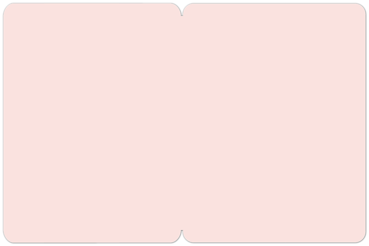 Blank light peach interior of a premium greeting card, providing ample space for a personalized handwritten message.