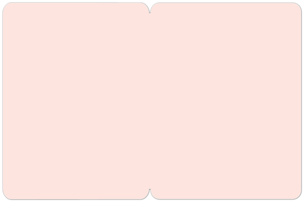 Inside view of a blank light pink greeting card, offering ample space for a personalized handwritten message.