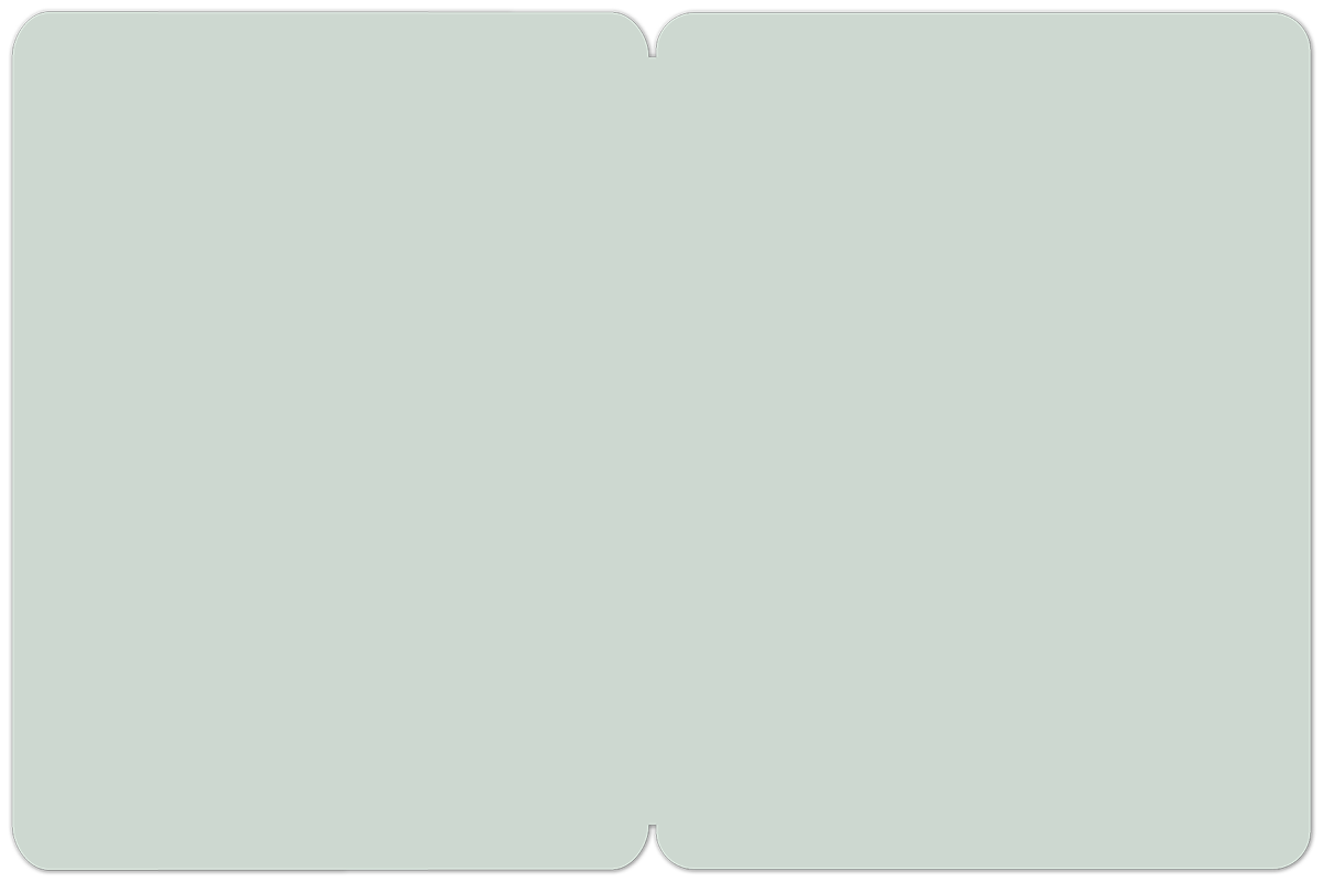 Blank interior of a modern greeting card, light grey with rounded corners, providing space for a personalized message.