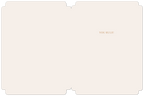 Interior view of the elegant cream greeting card, showing the simple, heartfelt message 'YOU RULE!' printed in gold lettering on the right side.