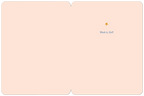 Interior of an encouraging birthday card, light pink with a small gold star and the motivational text 'Work it, Girl!' printed in the upper right corner.
