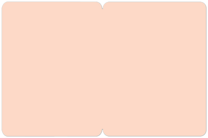 Interior of the light pink greeting card, left blank for a personalized message, showing clean, minimalist design.