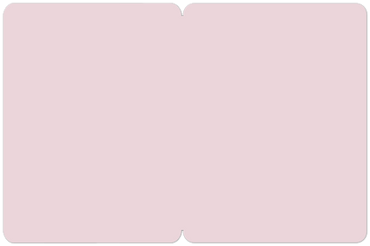 Inside view of an open, blank greeting card, showcasing its smooth, light pink interior for a personalized message.