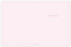 Inside view of a minimalist pink greeting card with 'CONGRATULATIONS' elegantly printed in the top right corner, offering ample space for a personal message.