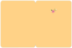 Blank inside of a cheerful good luck greeting card, featuring a small delicate floral illustration in the top right corner, offering ample space for a personalized message of encouragement.