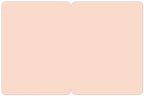 Inside view of a blank, light peach-colored Halloween greeting card, ready for a personalized handwritten message.