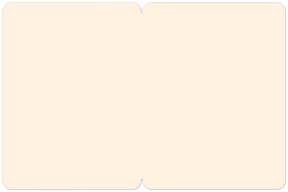 Interior of a blank cream-colored greeting card, ready for a personalized message for fall or Halloween.