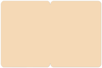 Inside view of the 'Hello Pumpkin' greeting card, showing the blank light tan interior, perfect for a personalized message.