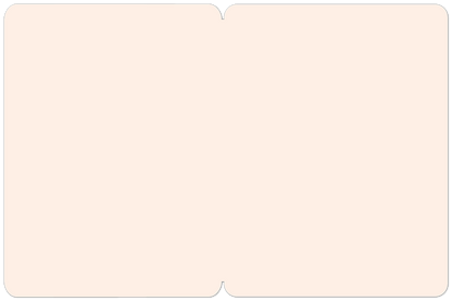 Inside of a blank Happy Easter greeting card, showing a plain light pink interior ready for a personalized message.