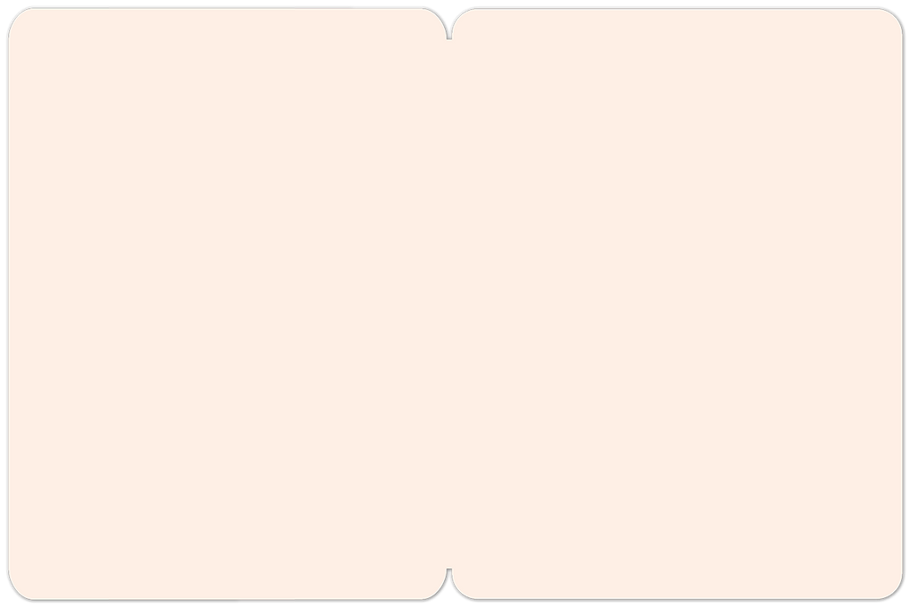 Blank cream-colored interior of a greeting card, with ample space for writing a personalized message.