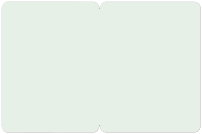 Interior of the Happy Mother's Day greeting card, showing a blank, light green surface for a personalized message.