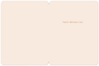 Inside view of a Mother's Day card, blank light pink interior with elegant gold text 'HAPPY MOTHER'S DAY' on the right panel.