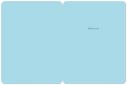 Inside of a Father's Day greeting card, pale blue with the simple message 'With Love' in the upper right corner, ready for a personalized message.