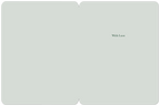 Inside view of a blank greeting card with a light sage green interior, featuring 'With Love' printed on the right, ready for a personalized message.