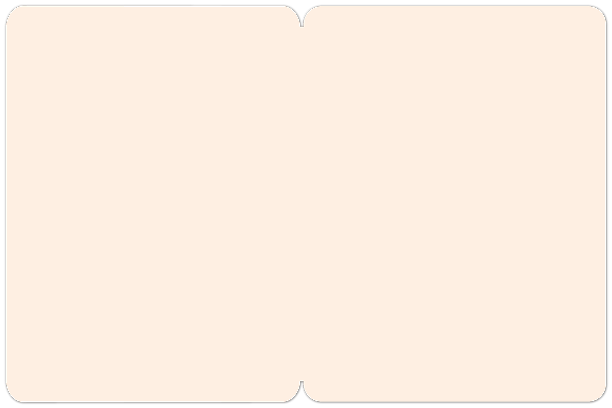 Inside view of the "Bonjour, Bébé" greeting card, showing a blank cream surface for writing a personalized message.