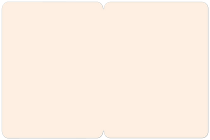 Inside view of the "Bonjour, Bébé" greeting card, showing a blank cream surface for writing a personalized message.