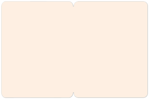 Inside view of a blank, cream-colored greeting card, ready for a personalized message to celebrate a new baby or a special occasion.