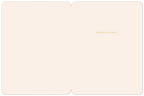 Interior of an elegant greeting card with blank space for a personal message and gold script 'Sending Love'.