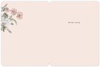 Inside of a pastel pink Easter greeting card, with a subtle floral corner illustration matching the front, and 'WITH LOVE' in the center right, ready for a personalized message.