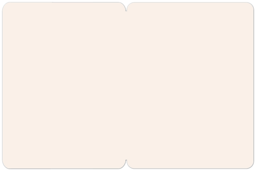 Inside view of a blank greeting card with a cream-colored background, ready for a personalized message.