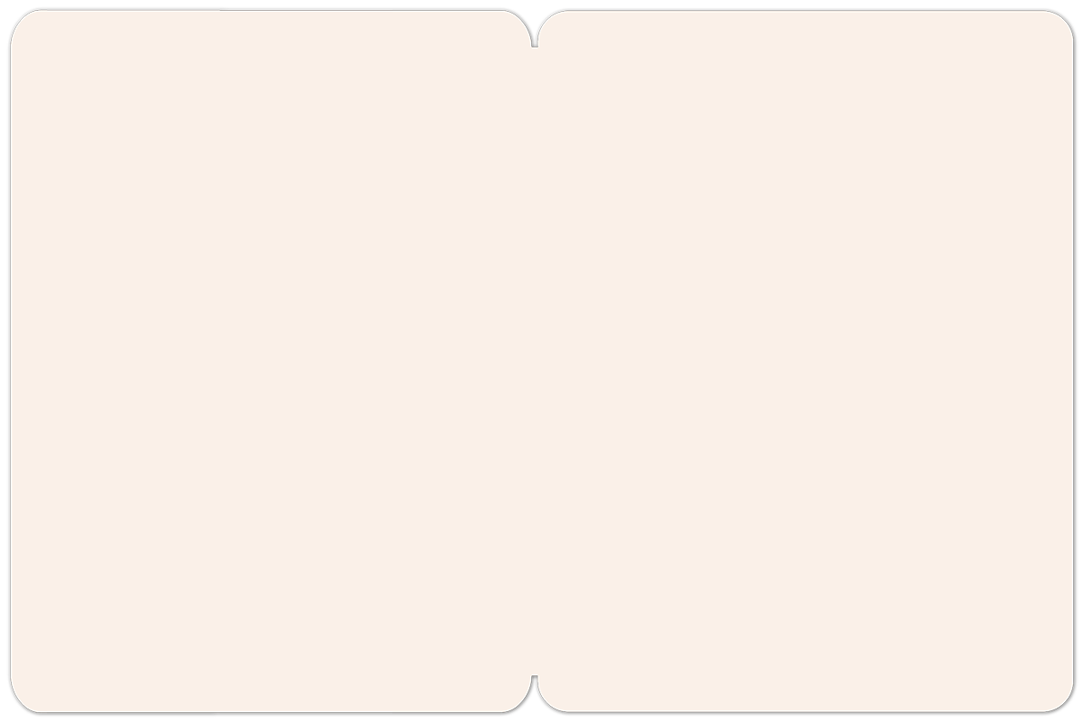 Inside view of a blank greeting card with a cream-colored background, ready for a personalized message.