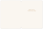 Inside of a thoughtful bereavement card with message 'Neither does love. I'm here for you, always.' offering support.