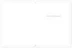 Open greeting card showing the interior with ample blank space for a personal message, along with the printed sentiment '...to an all-American girl!' in gold script.