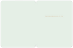 Inside of a religious Christmas card displaying the elegant text 'CHRISTMAS BLESSINGS TO YOU' on a light green background, ready for a personal message.