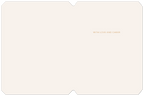 Inside of a minimalist greeting card with the text 'WITH LOVE AND CHEER' in the upper right quadrant, surrounded by ample blank space for a personalized message.