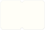 Blank ivory interior of a premium greeting card with decorative scalloped edges, ready for a personalized handwritten message.