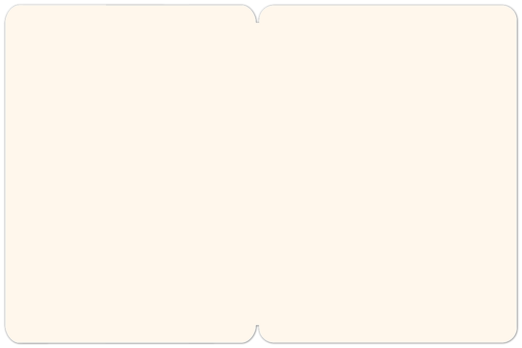 Blank interior of a premium thank you greeting card, showcasing ample space for a personalized message, framed by a subtle dark border.