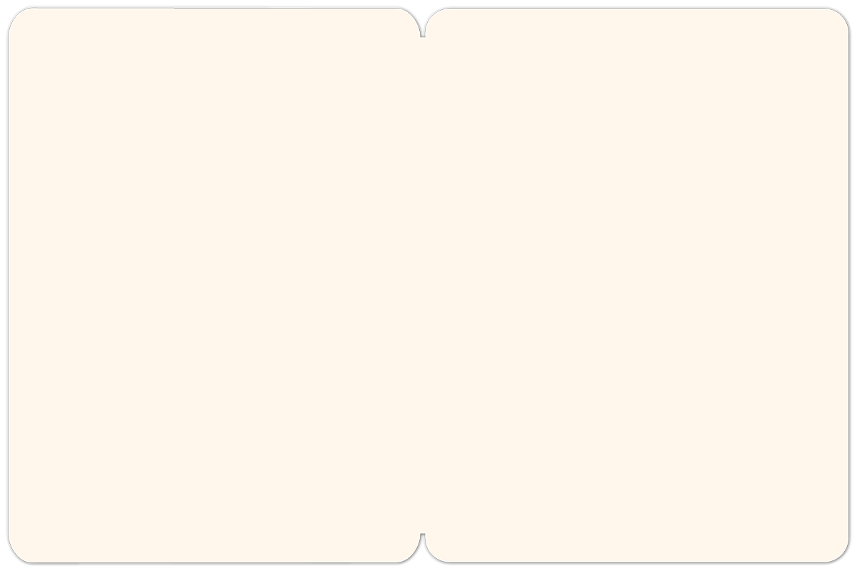 Blank interior of a premium thank you greeting card, showcasing ample space for a personalized message, framed by a subtle dark border.