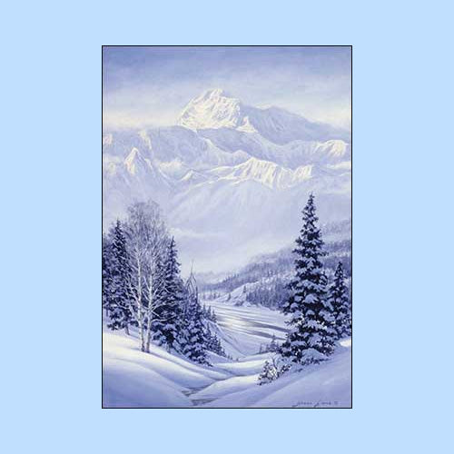 Scenic Landscape and Winter Scene Christmas Greeting Cards